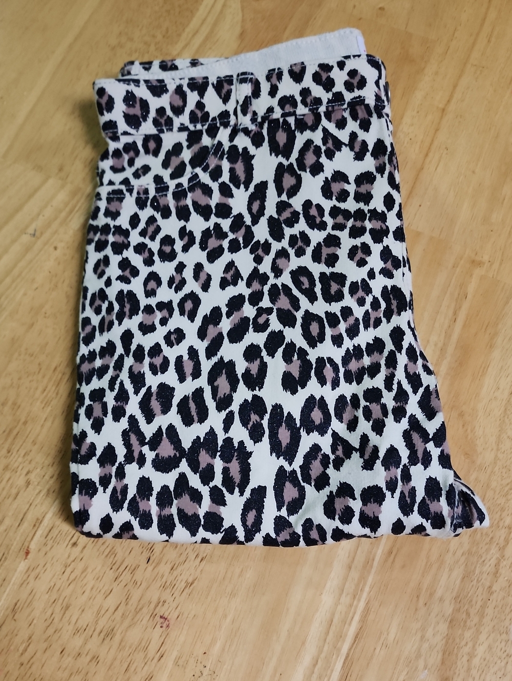 The Children's Place Girls Distressed Leopard Print Skinny Pants Size 16 NWOT - Picture 4 of 6